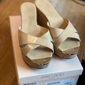 Jimmy Choo platform wedge sandals